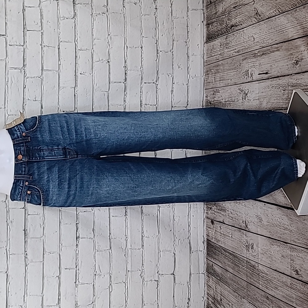 Madewell Tall Low-Slung Baggy Jeans in Moffat Wash - NWT Size 27 Tall